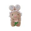 Fluffy Plush Rabbit Keychain Cute Teddy Bear Stuffed Toy Keyring