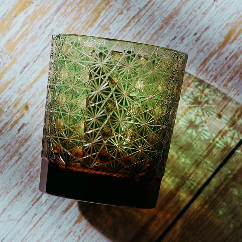 Glasses Bohemian Crystal Engraving Whiskey Drinkware Hand To Clear Color Glass Tumbler With Gift