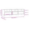 TV Cabinet Smoked Oak 150 x 30 x 44.5 cm Particleboard
