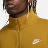 Nike Sportswear Club Logo Embroidered Half-Zip Design Retro American Sweatshirt Men sweatshirt Beige DD4732-716
