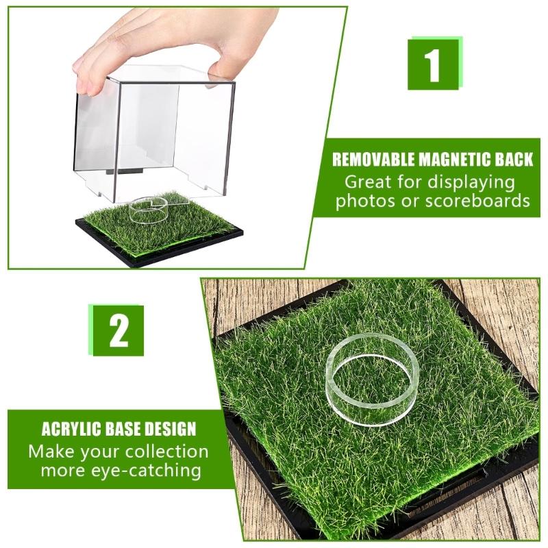 Acryl Golfball Aufbewahrungsbox Behälter Golfball Vitrine Behälter Golf Schutzhülle Staubdichter Halter
