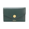 Mulberry Logotyp Guldmetaller Hel Läder Plånbok Damplånbok Mörkgrön RL6447205Q633