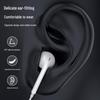 3.5mm Wired Earphones with Mic, Bass Surround Sound, Compatible with Apple & Android