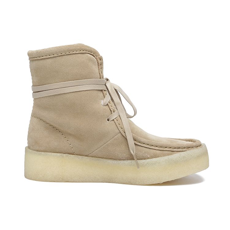 Clarks Originals Round Toe Lace-Up Ankle Boots Women ankle boots Light-Brown 261634124