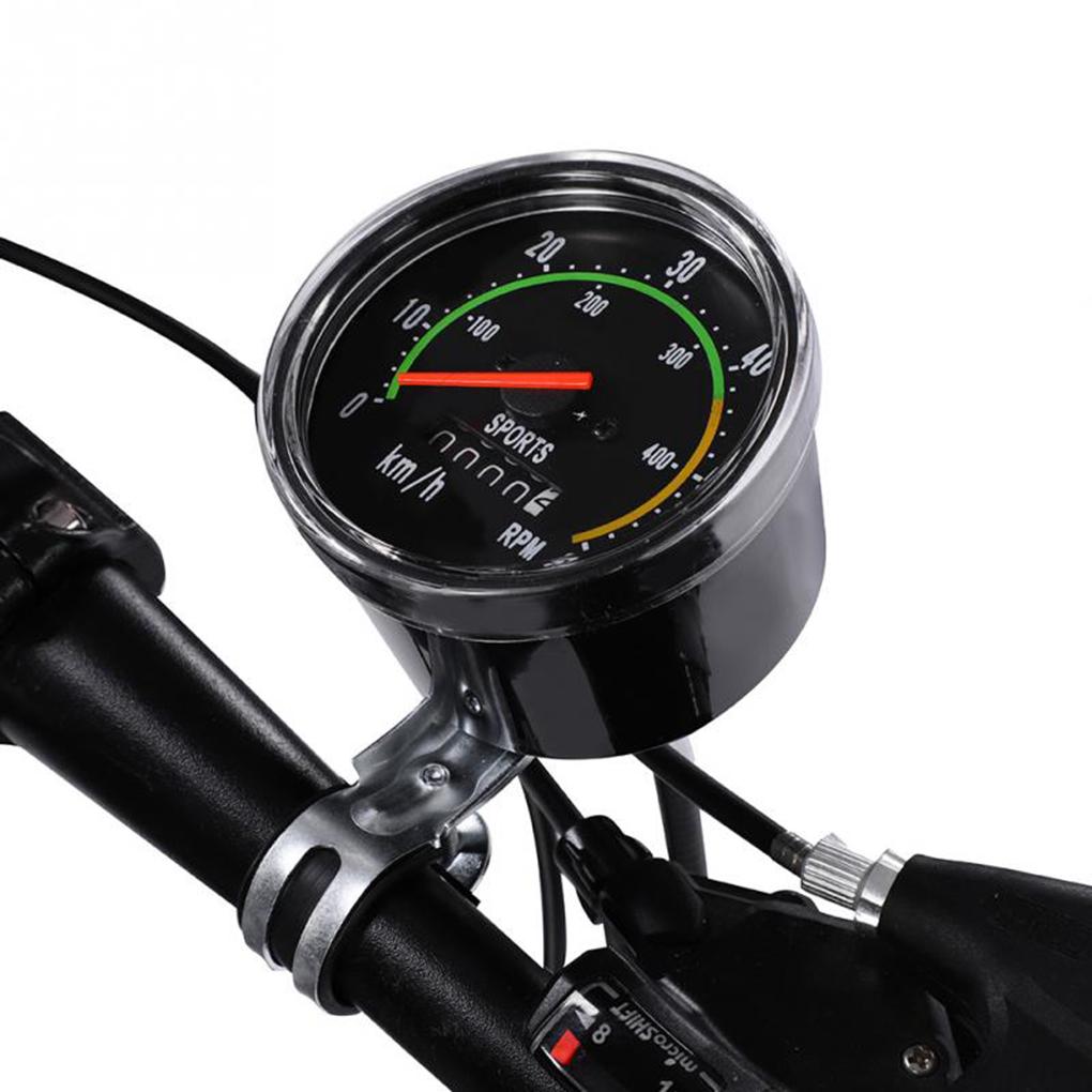 Bicycle Speedometer Waterproof Analog Mechanical Odometer With Hardware Cycling Stopwatch For General 26/27.5/28/29 Inch Bicycle