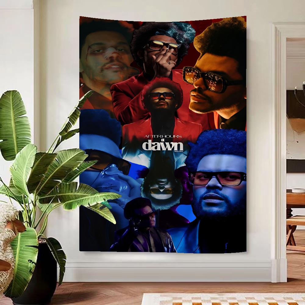 Rapper The Weeknd Printed Large Wall Tapestry Wall Hanging Decoration Household Decor Blanket