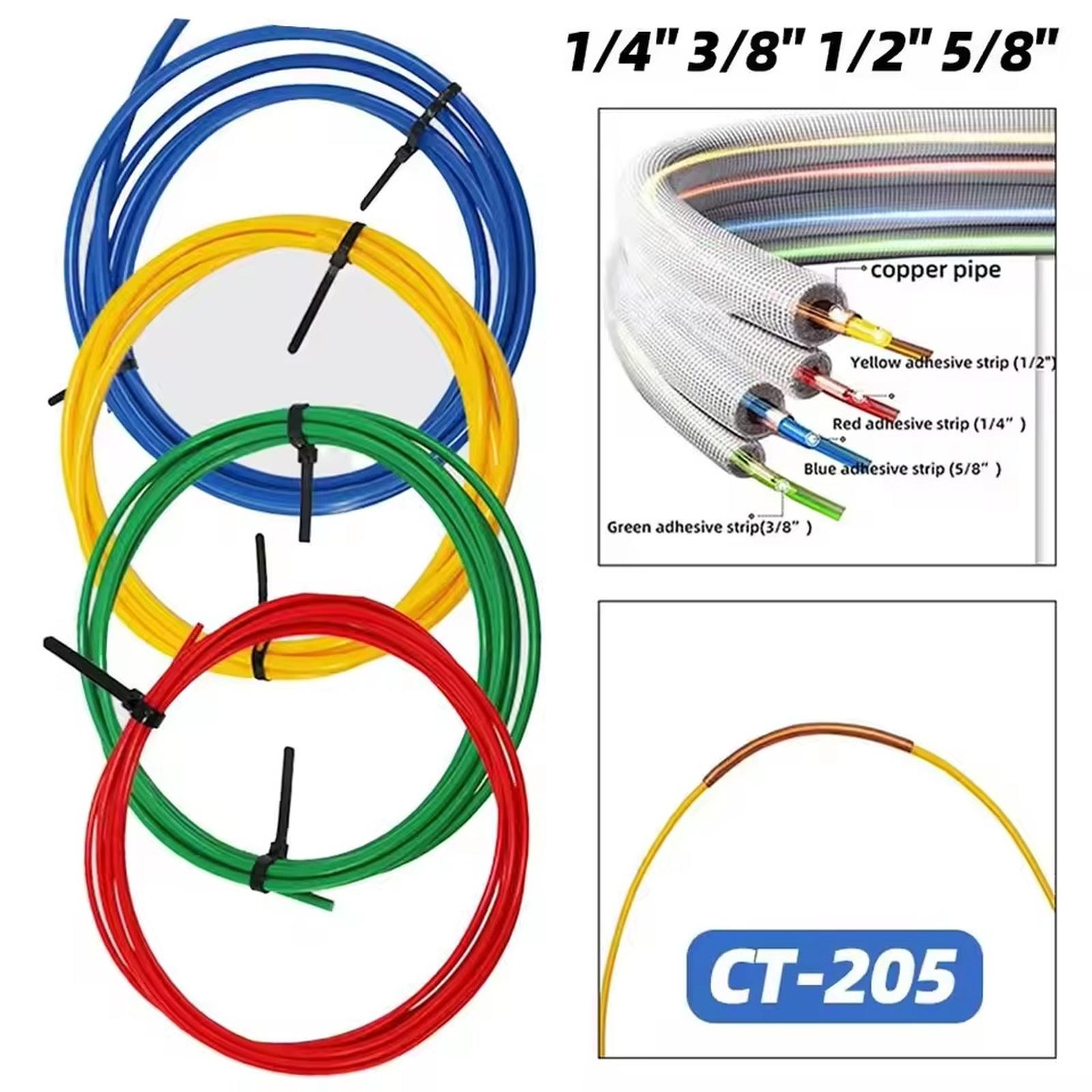

1Pcs 1/4 3/8 1/2 5/8 Bend Pipe Strip PE Plastic CT-205 Copper Pipe Protector -Deformation 4 Meters One Size