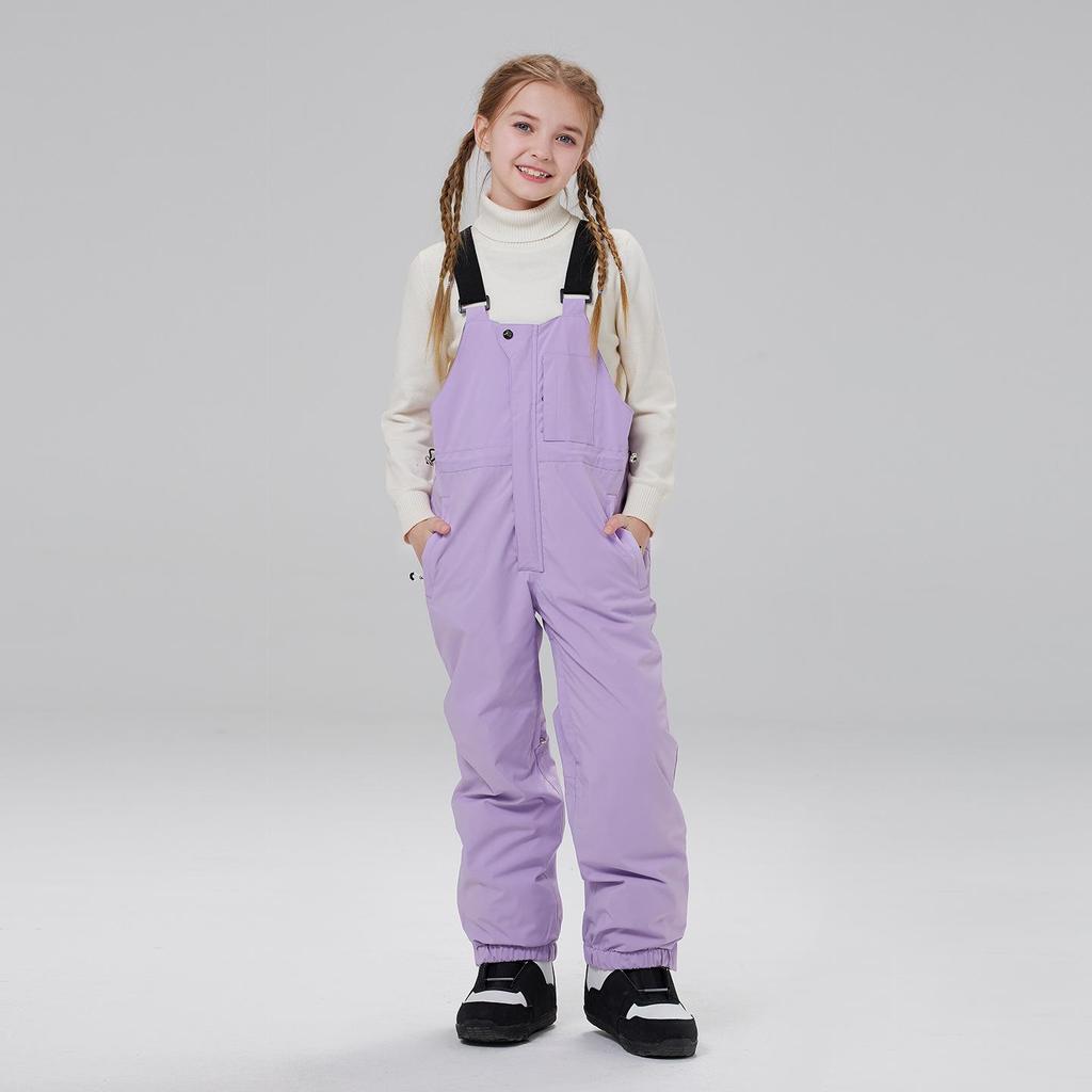 Kids' Winter Ski & Snowboard Bib Pants - Warm, Thick, and Snowproof