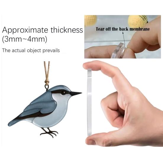 Sea Glass Bird Advent Calendar 2025 24 Day Countdown Christmas Tree Decoration Handcrafted Bird Ornaments Meaningful Holiday Gift