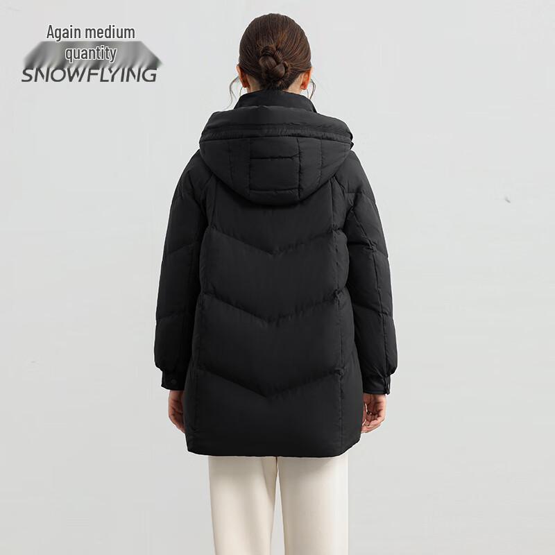SNOWFLYING Women's X401414794F Hooded Duck Down Puffer Jacket
