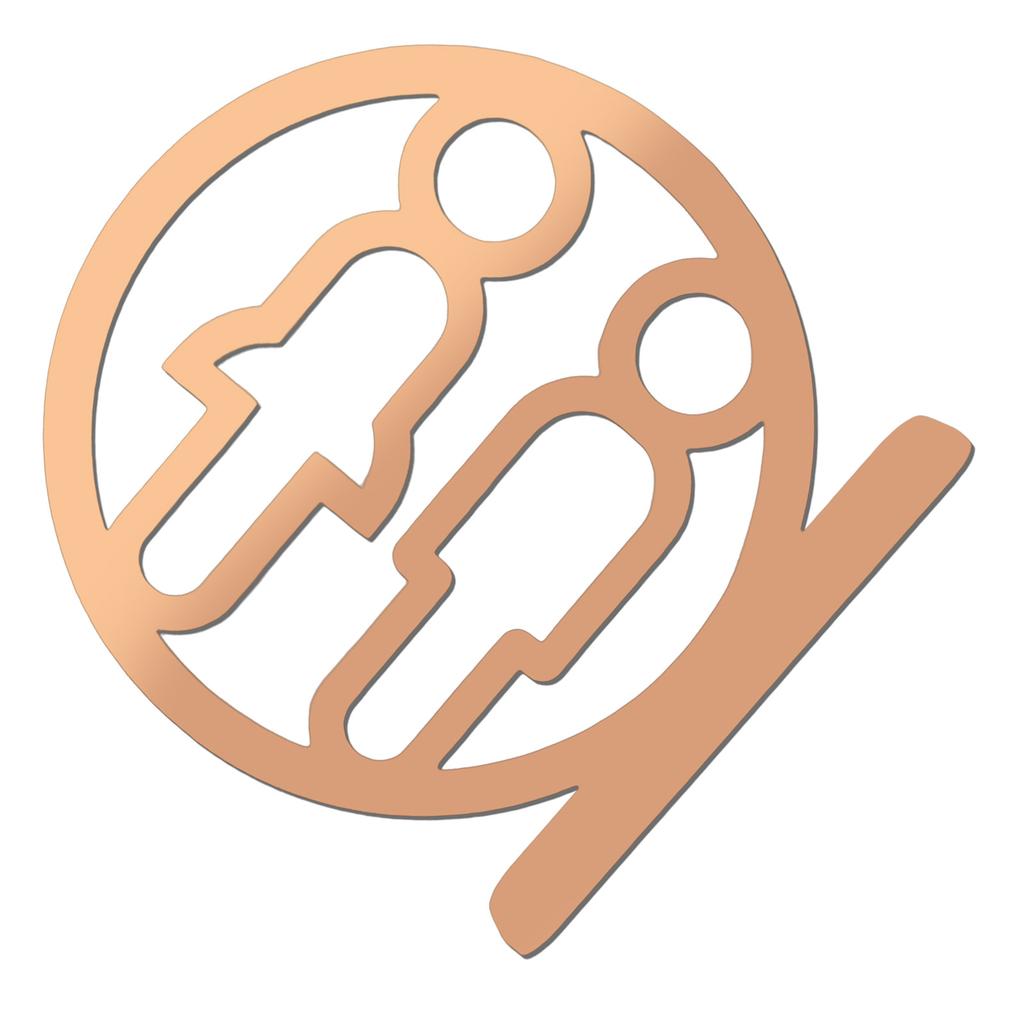 Stylish Restroom Wall Decoration Sign Acrylic Bathroom Signage Clear Washroom Marker for Offices Restaurants Hotel