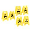 6PCS Dog Vomit Caution Sign Printed Funny Pet Vomit Warning Sign for Yard Home Office Remind Decoration
