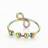Mindfulness Breathing Necklace Opening Rings Stainless Steel Pendant Necklace Great for Meditation Practice Harmonies
