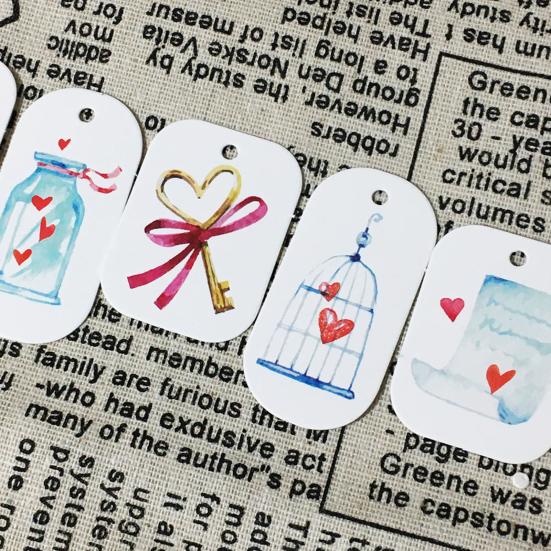 50 Pcs Gift Hanging Apply Decorations Labels Easy To Exquisite Workmanship Paper Hanging Tag Pendant