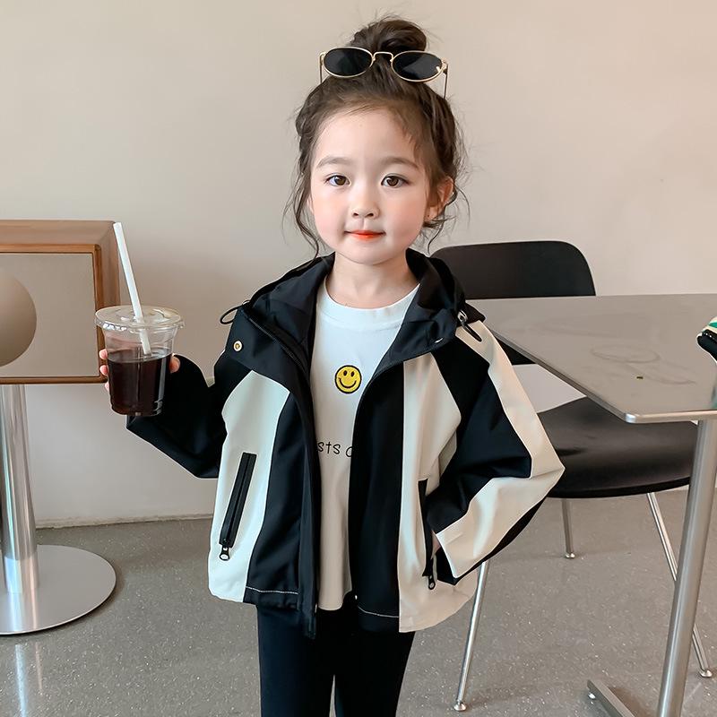 

Куртка для девочек на весну и осень 2025 года - Новый стиль для малышей и детей 140 cm