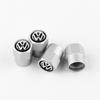 W23Aluminum Tire Valve Caps Dustproof Car Tyre Wheel Stem Air Valve Cover For R Volkswagen VW Tiguan Touran CC T-ROC Golf Polo GTI