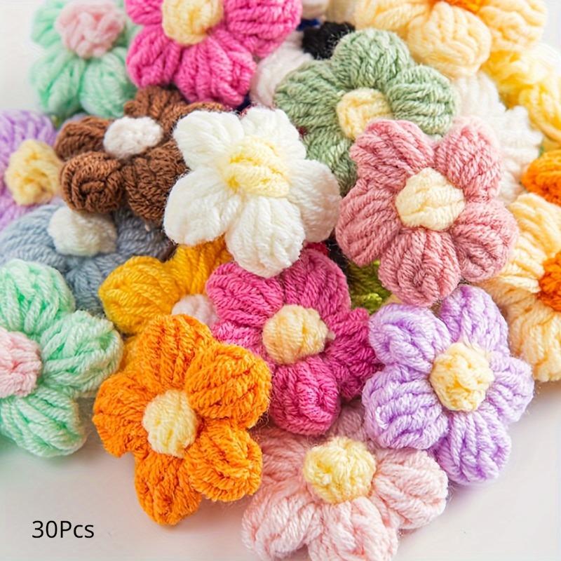 

30pcs 1.6 Inch Flower Sew on Patches Crochet Floral Petals Handmade Beautiful Crochet Flowers Petals Crocheted Flowers. Antique Brass