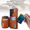 Crossbody Wallet Case for Samsung Galaxy S25 S24 S23 S22 Ultra Plus S24 S23 FE, RFID Blocking Zipper Handbag Purse Flip Cover