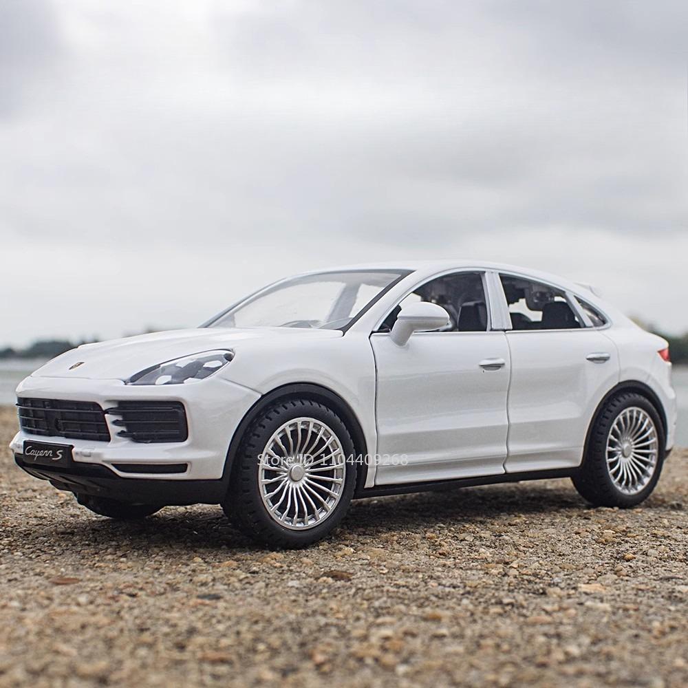 1:24 Scale Cayenne S 911 Carrera RS Sports Car Model Toy Sound Light Metal Diecast Supercar Models Boy Decoration Cars Toys