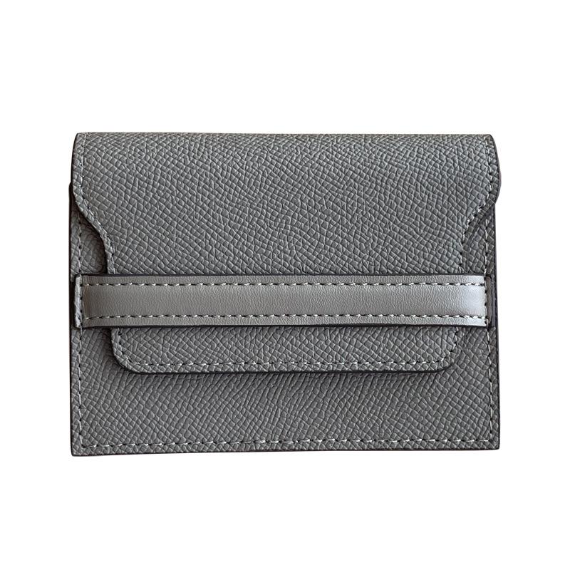 Anti-magnetic card bag, women's leather, large capacity, multi-card position, new niche design, simple, fashionable and compact mini card bag.