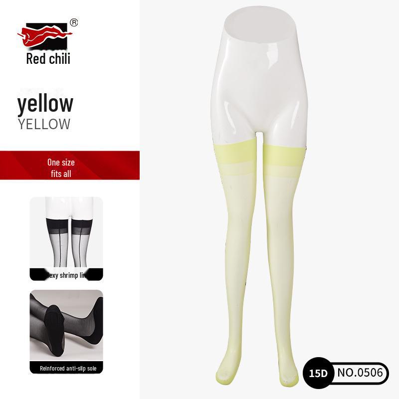 Calze Sexy a Strisce Verticali Red Pepper Disco Nightclub per Donna - Collant Snellenti per Gambe Bellissime.