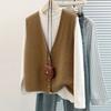 Vest for Women Cotton Sleeveless Tops Oversize Casual Solid Color V-neck Vest