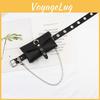 Punk Fashion Belt For Women With Chain Decor And Pu Material For Street Style Accessories