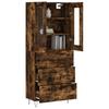 Highboard in Räuchereiche-Optik 69,5 x 34 x 180 cm Spanplatte