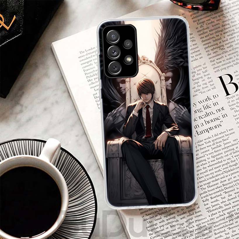 N-Note D-Death Yagami Light Phone Case For Samsung A17 A16 A26 A36 A56 A15 A14 A13 A55 A54 A53 A35 A34 A33 A25 A24 A23 A05S A04S