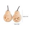 2pcs Handmade Artificial Pear Sculpture Cute Perfume Diffuser Wood Pear Statue  Desktop Decoration
