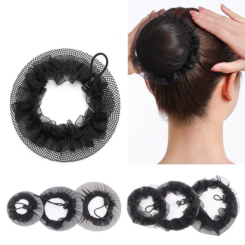 Filet à chignon Snood pour femmes Filet à cheveux Danse ballet Patinage Crochet Strass Accessoires de coiffure