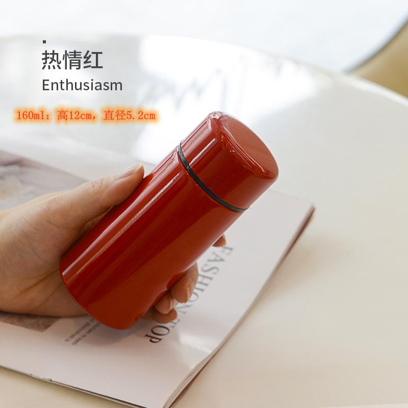Mini Water Bottle 160ML Micro Vacuum Insulation Metal Thermos Bottle Leak Proof and Spill ProofSuitable for Beverages Coffee Tea