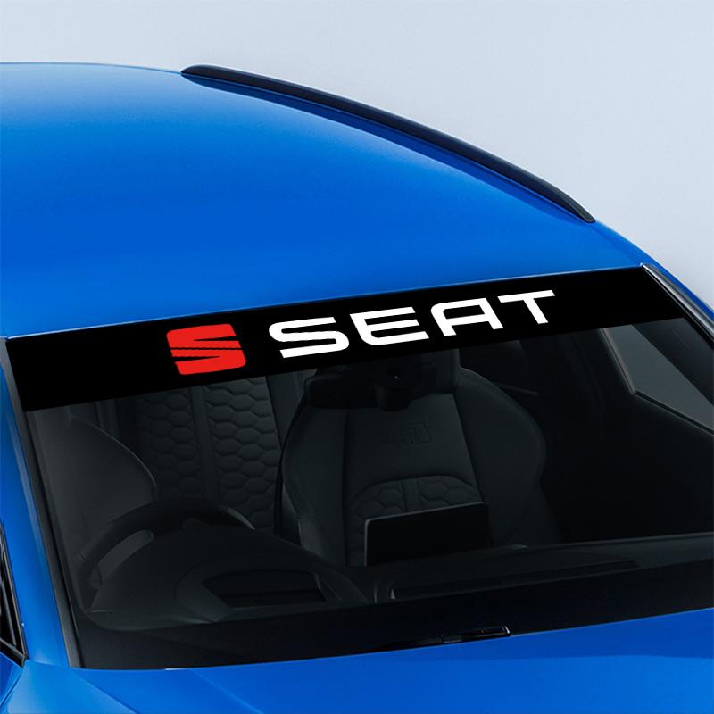 1 Stuks Auto Voorruit Sticker Mode Sport Decals Decoratie Sticker voor SEAT MK3 Leon 5F Ibiza 5 6 MII Altea Toledo 3 Cordoba Alhambra