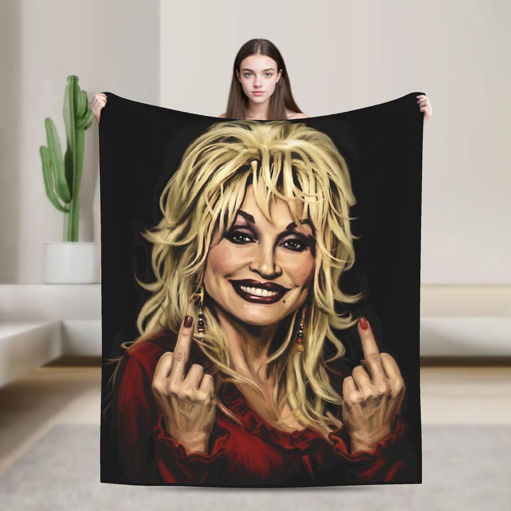 Rip Dolly Parton Blanket Multiple Sizes Soft And Lightweight Throw Blankets For Sofa Couch And Bed