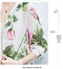 2026 Summer Women's Chiffon Long Sleeve Cardigan: Elegant Printed Design for Middle-aged & Elderly