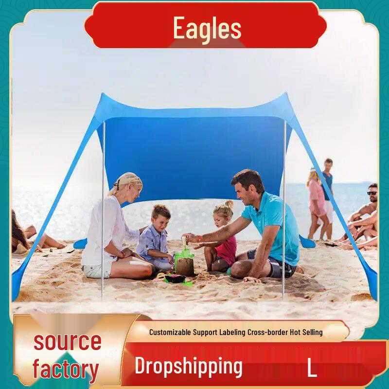 Cort de plajă Copertină portabilă pentru camping și protecție solară