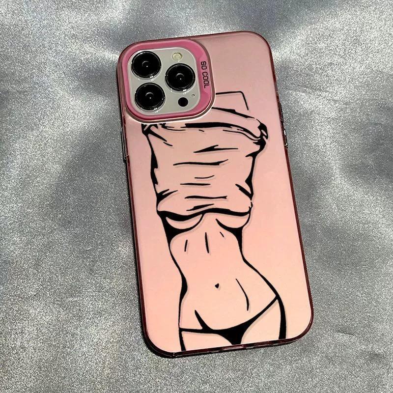 Suitable for Apple 17 Pro Max Phone Case, Apple 16/15/14 Plus, Artistic 13, Personalized 12, Line 11 XR