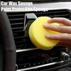 10Pcs Car Waxing Sponge Scratch Free Round Automotive Cleaning Waxing Polishing Sponge Applicator Pad Car Detailing Beauty Supplies