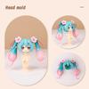Ob11 Doll Plastic Hair Replacement Doll Hair Head Mold Twin Pony Tail Anime For Obitsu11 Gsc Body 1/12 Bjd Head Shell Doll Girl