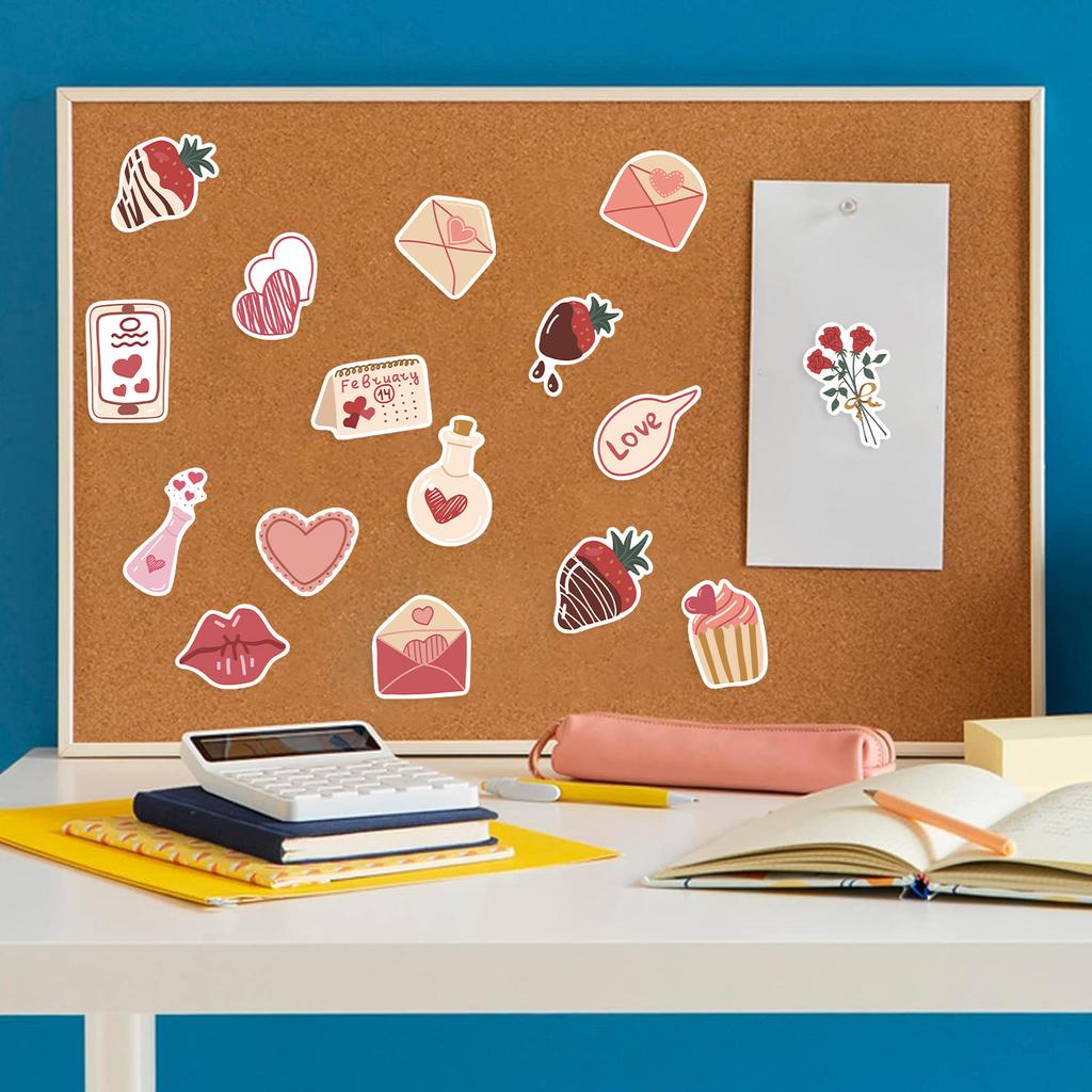 200 Popular Holiday Valentine's Day Graffiti Stickers Suitcase Guitar Without Glue Waterproof Stickers