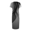 Women's Fashion Casual Print Round Neck Short Sleeve Long Dress
