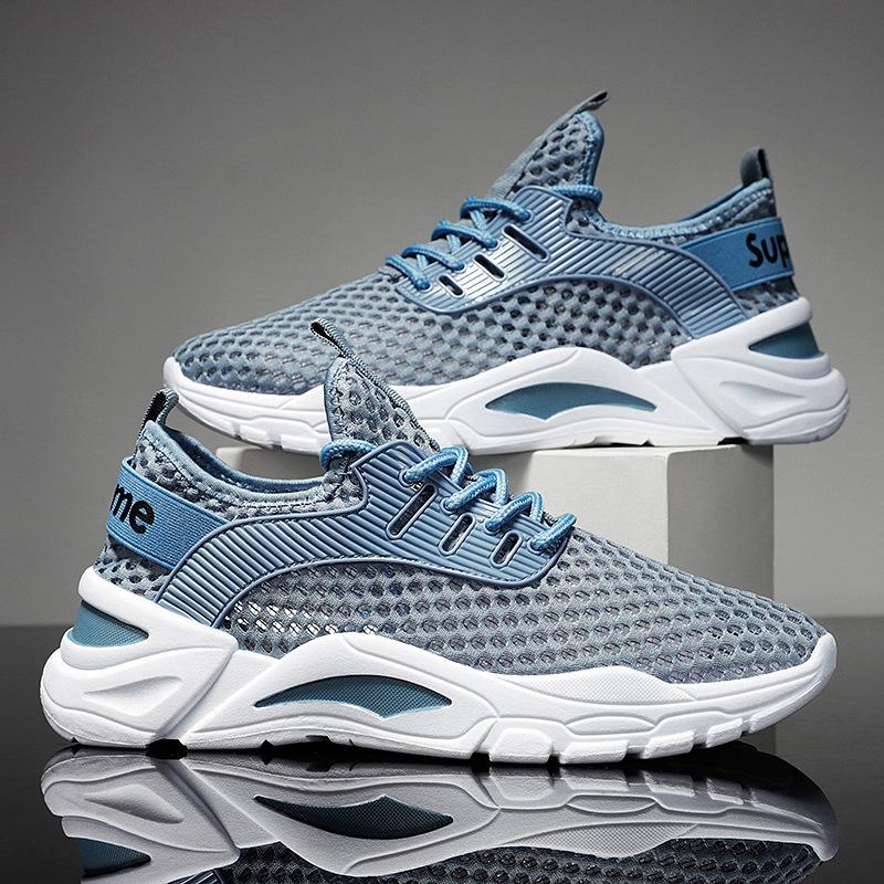 Men's Shoes Summer New Versatile Sports Casual Running Increase Youth Mesh