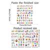 Cute Animal Wall Stickers 26 Letters of the Alphabet and Lowercase English Jungle Animals Stylish Character Wall Transfer Stickers for DIY Decor