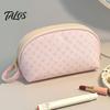 Stationery Organizer for Desk Shell Shape Pencil Pouch, Large Capacity Durable Polyester Fiber Storage Back to School Supplies Case, Smooth Zipper Bag