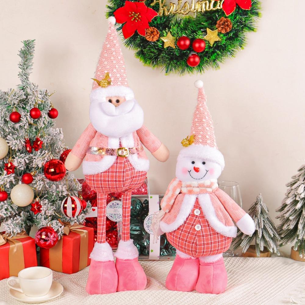 

Large Telescopic Doll Soft Figurine Doll Xmas Ornament Plush Doll Living Room Decor