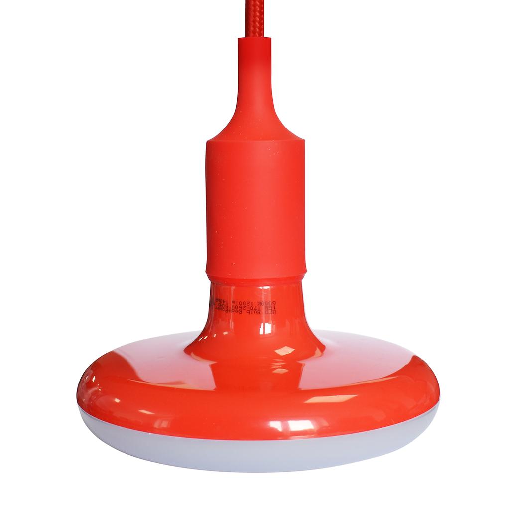 Ufo Bulb 15W Led Red + Braided Cable