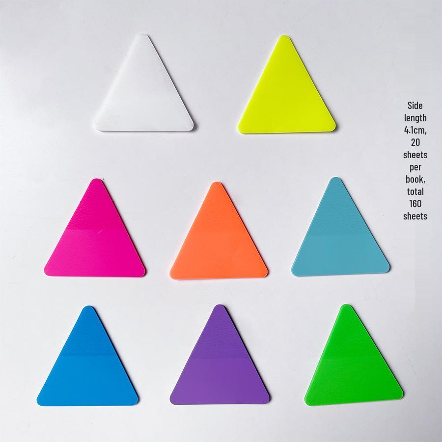 Triangle & Round Segmented Pull-out Strong Adhesive Sticky Notes for Memos