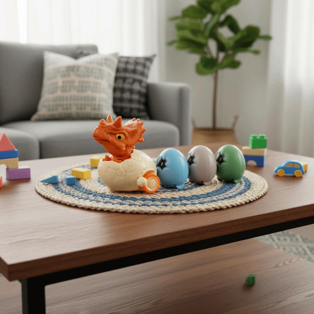 Cartoon Design Simulation Tyrannosaurus Rex Toys Triceratops Egg Shell Toys  Gift For Kids