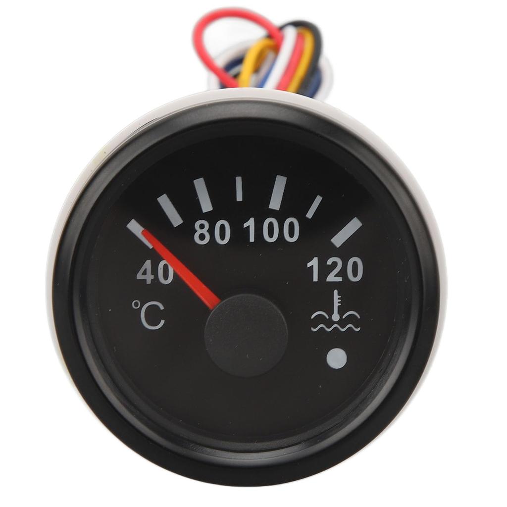 Temperaturanzeige 52mm 9 32V Zeigerinstrument mit farbiger Hintergrundbeleuchtung für Wohnmobil Yacht