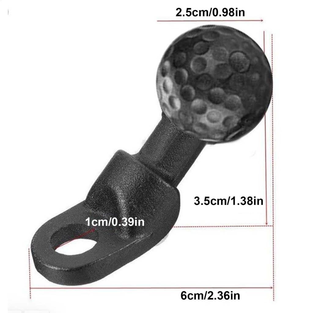 Angled Head Adapter Ball Base Angled Shock Absorbing Sturdy Alloy Ball Base Motorcycle Phone Holder Cycling Accessories for Bike